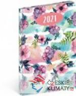 Týdenní diář Cambio Fun 2021, Květiny, 15 × 21 cm - książka