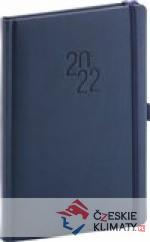 Týdenní diář Diamante 2022, modrý, 15 x 21 cm - książka