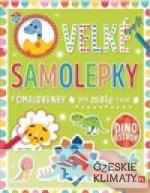 Velké samolepky a omalovánky pro malé ruce - Dino ostrov - książka