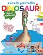 Veselá pastelka Dinosauři - Supermalování - książka