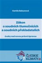 Zákon o soudních tlumočnících a soudních překladatelích - książka