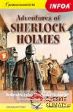 Zrcadlová četba - Adventures of Sherlock Holmes (B1-B2) - książka